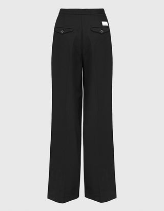 Wide-Leg Bundfaltenhose Eldara