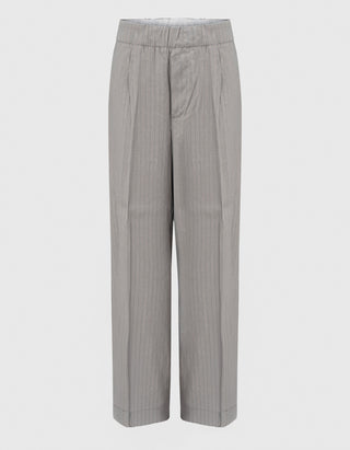 Bundfaltenhose Sirena Coulisse Over mit Nadelstreifen