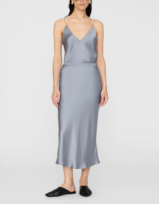 High-Rise Midi Seiden-Rock Bar