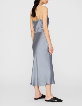 High-Rise Midi Seiden-Rock Bar