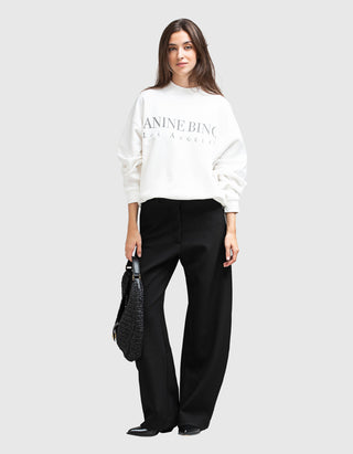 Barrel-Leg Seiden-Hose Zina