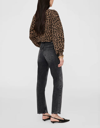 Oversize Sweatshirt Miles im Leo-Design