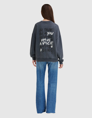 Bedrucktes Oversize Sweatshirts Miles