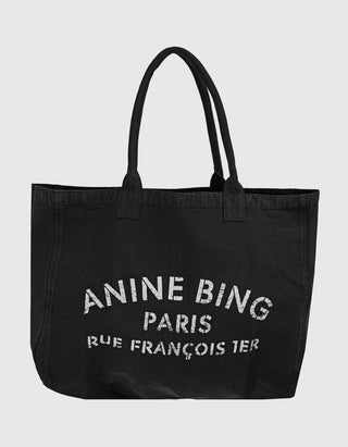 Baumwoll-Tote Bag Canvas mit Label-Wording