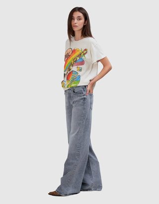 Bedrucktes T-Shirt Pink Floyd im Vintage-Look