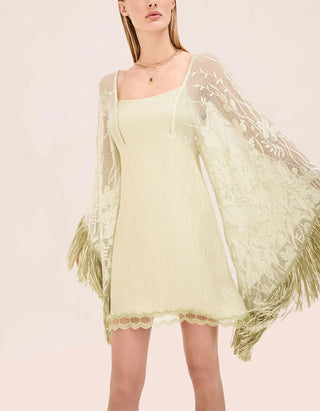 Mini-Kleid Lidoria mit weiten Spitzenärmeln