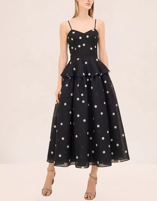 Gepunktetes Midi-Kleid Parma