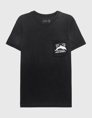 Bedrucktes T-Shirt Malibu Rehab im Vintage-Look