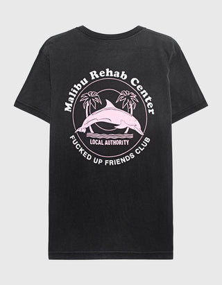Bedrucktes T-Shirt Malibu Rehab im Vintage-Look