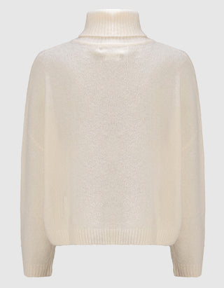 Bouclé Rollkragen-Pullover Zeta Posa Roll