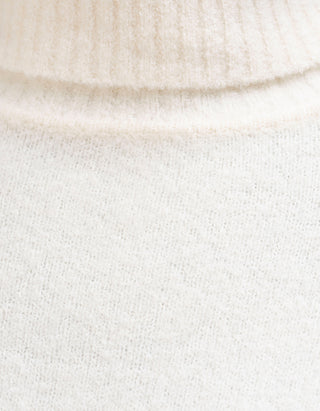 Bouclé Rollkragen-Pullover Zeta Posa Roll