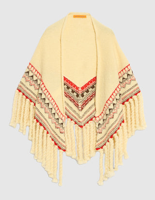 Schal Chalet im Poncho-Stil
