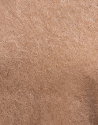 Fuzzy Kurzarm-Kaschmir-Pullover Brushed Belli