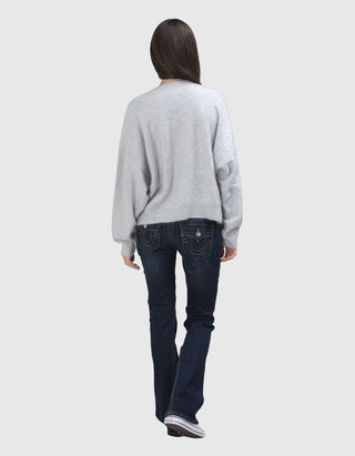 Fuzzy Kaschmir-Pullover Brushed Mira