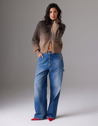 Fuzzy Kaschmir-Cardigan Brushed Dip Toto