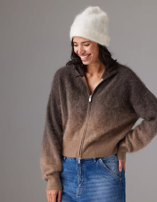 Fuzzy Kaschmir-Cardigan Brushed Dip Toto