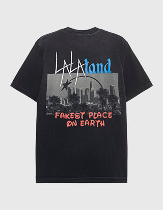 Bedrucktes T-Shirt La La Land im Vintage-Stil
