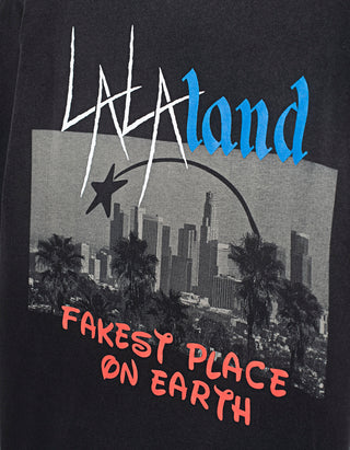 Bedrucktes T-Shirt La La Land im Vintage-Stil