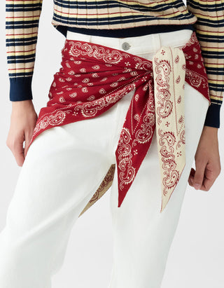 Triangel-Tuch The Wild Rag Reversible Paisley mit Seidenanteil