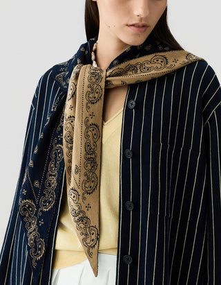 Triangel-Tuch The Wild Rag Reversible Paisley mit Seidenanteil