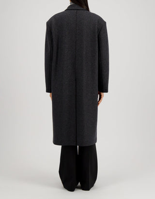 Wollmantel Herringbone mit Kaschmiranteil