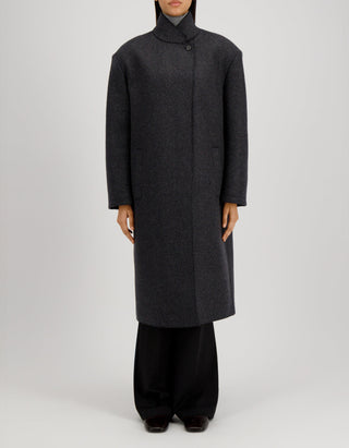 Wollmantel Herringbone mit Kaschmiranteil