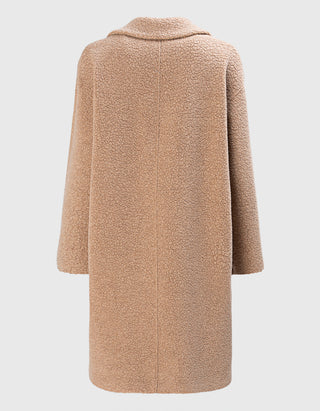 Bouclé Woll-Mix Mantel