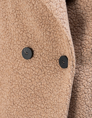 Bouclé Woll-Mix Mantel