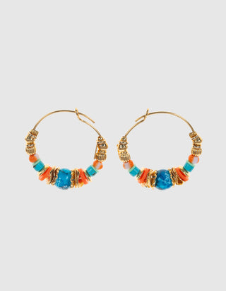 Vergoldete Creolen Aloha Mini