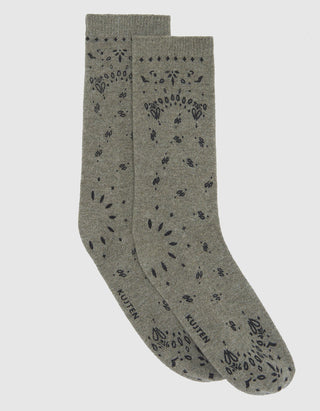 Kaschmir-Socken Sig im Bandana Design