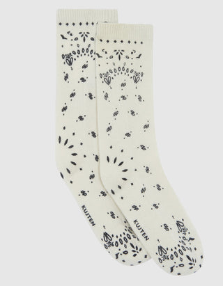 Kaschmir-Socken Sig im Bandana Design