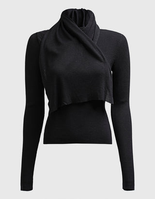 Seiden-Mix Feinstrickpullover mit dekorativem Detail