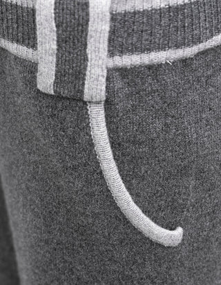 Woll-Kaschmir Wide-Leg Hose mit Eingrifftaschen