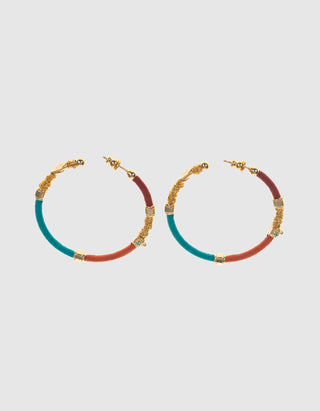 Vergoldete Creolen Zanziful