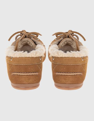 Gefütterte Veloursleder-Loafer Brushed Fur
