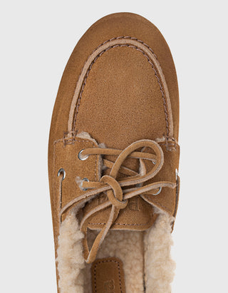 Gefütterte Veloursleder-Loafer Brushed Fur