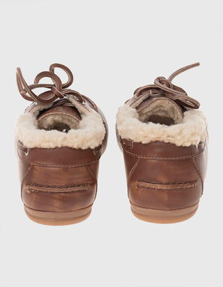 Gefütterter Leder-Loafer Brushed Fur