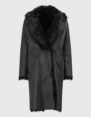 Lammleder-Shearling Wende-Mantel Cindy Nadal