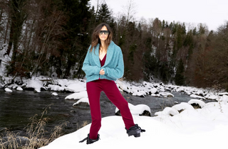 Oversize Kaschmir-Seiden Cardigan Waffle