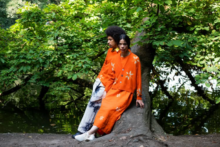 Gemusterter Kaschmir-Cardigan Seamless Short