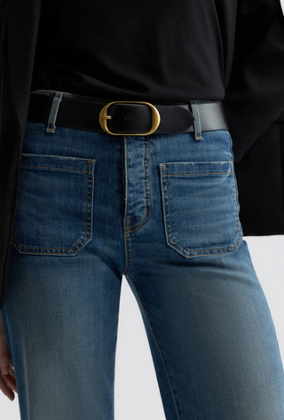 High-Waist Flare-Leg-Jeans