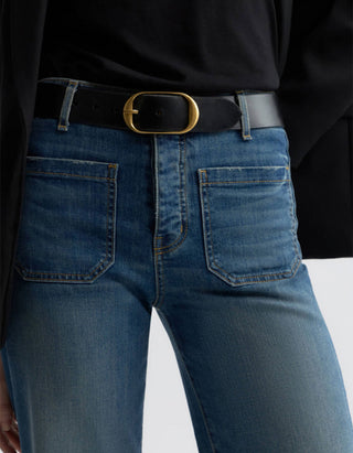 High-Waist Flare-Leg-Jeans