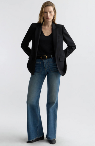 High-Waist Flare-Leg-Jeans