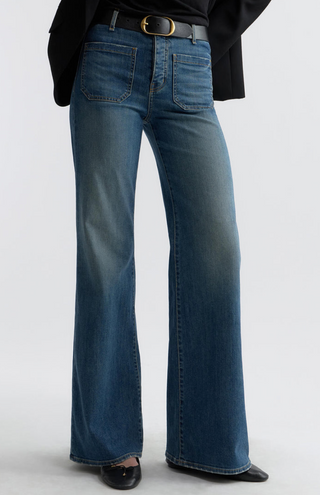 High-Waist Flare-Leg-Jeans