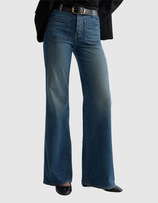 High-Waist Flare-Leg-Jeans