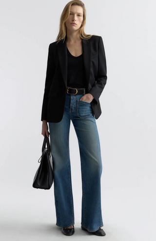 High-Waist Flare-Leg-Jeans