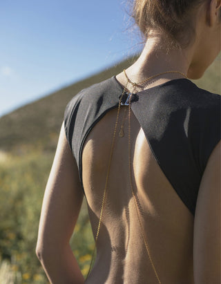 Vergoldete Body-Chain Five Peyotes Nuivare