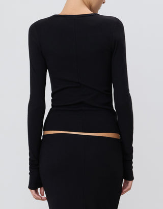 Geripptes Longsleeve