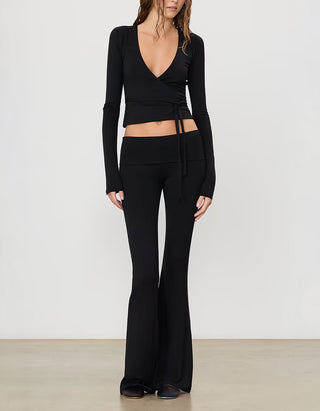 Flare-Leg Hose Foldover