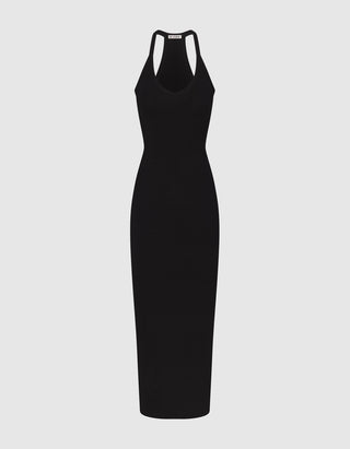 V-Neck Racerback Midi Kleid